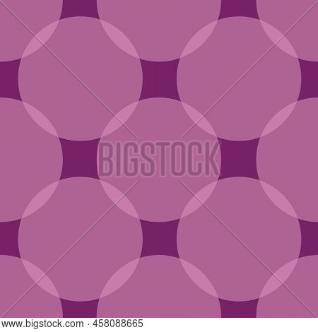 Seamless Abstract Vector Transparent Circular Pattern Background.