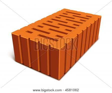 孤立したれんが造りの家の建設のため