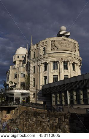 Vienna, Austria - August 16, 2019: Urania Is A Public Educational Institute And Observatory In Vienn