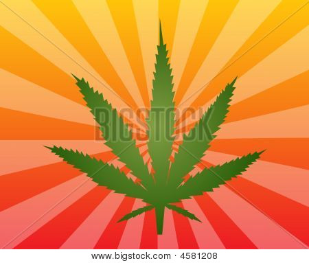 Illustration de feuille de marijuana