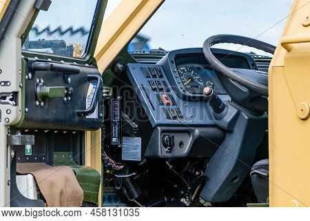 Breclav, Czech Republic - July 02, 2022 Aviation Day.multi-purpose Armored Vehicle Of The Czech Army