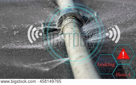 Water Leak Sensor Alert , Smart Water Sensor Can Automatically Shut Off A Solenoid Valve.