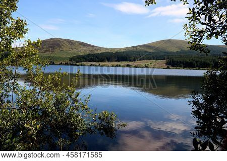 View Of Hills Over Loch Doon In Ayrshire Scotland