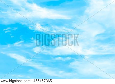 Abstract Cloudy Background, Beautiful Natural Streaks Of Sky And Clouds, Beautiful Natural Landscape
