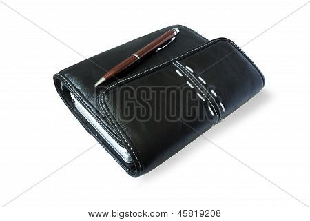 Filofax und Stift