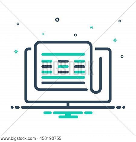 Mix Icon For Frontpage Flyleaf Title Page Website Brochure Catalog Publication Browser