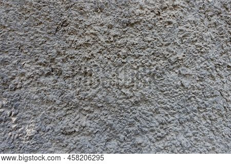 Background - Dusty Wall With Coarse Dark Gray Roughcast Finish