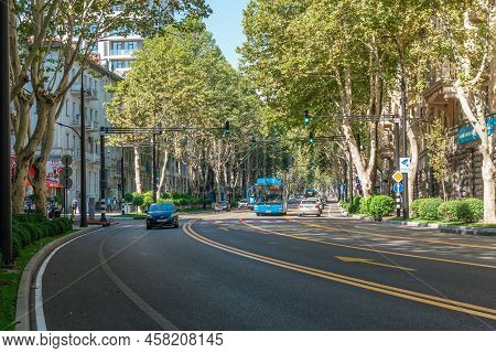 Tbilisi, Georgia - 18 September, 2021: Chavchavadze Avenue In Tbilisi. Travel