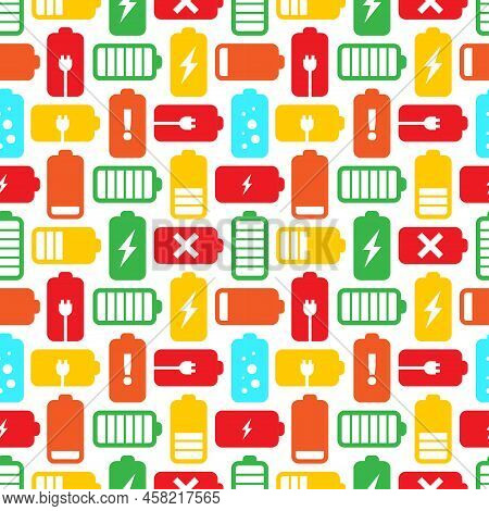 Battery Pattern. Vector & Photo (Free Trial) | Bigstock