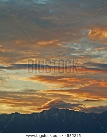 San Jacinto Orange Sunset