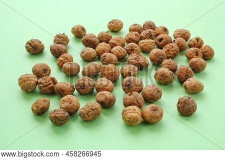 Top View Of Chufa, Tigernut, Earth Almond Preparing For Traditional Typical Tasty Homemade Cold Fres