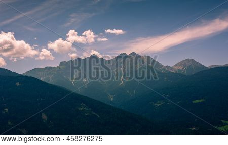 Mountains In The Austrian Alps During Midday