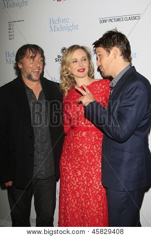 LOS ANGELES - 21 maj: Richard Linklater, Julie Delpy, Ethan Hawke på premiären av Sony bilder C