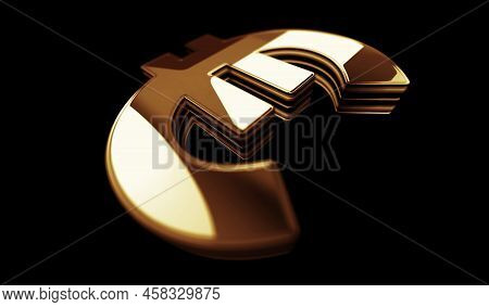 Euro Currency Icon And Eur Money Symbol Digital 3D Illustration