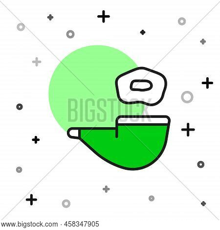 Filled Outline Smoking Pipe With Smoke Icon Isolated On White Background. Tobacco Pipe. Vector