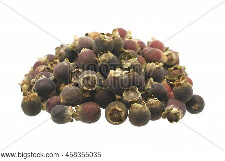 Rose Myrtle Or Hill Gooseberry Isolated On White Background