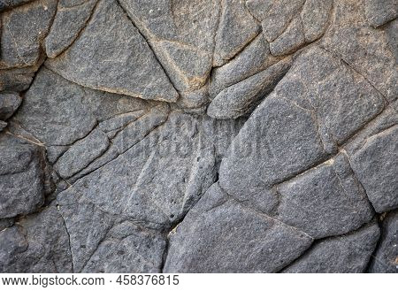A Stone Texture Of A Rock That Has A Volcanic Origin.