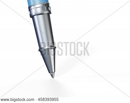 Ball Pen Mockup Isolated On White Background - 3d Render