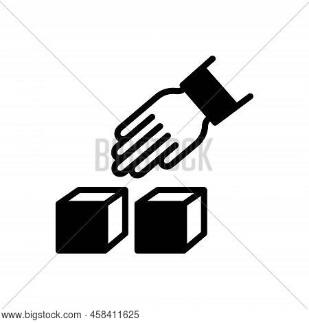 Black Solid Icon For Such Like Similar Analogous Specious Proportionate Hand Choice