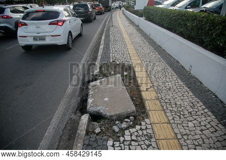Pavement With Damaged Floor
