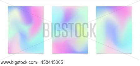 Cool Y2k Blurred Gradient Backgrounds For Stories Or Post In Social Media. Minimalist Aesthetic Tren