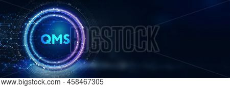 Quality Management System Business And Industrial Technology Concept. Qms 3d Illustration