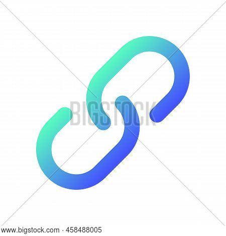 Resources And Links Pixel Perfect Gradient Linear Ui Icon. Sharing On Social Media. Linking Chain. L