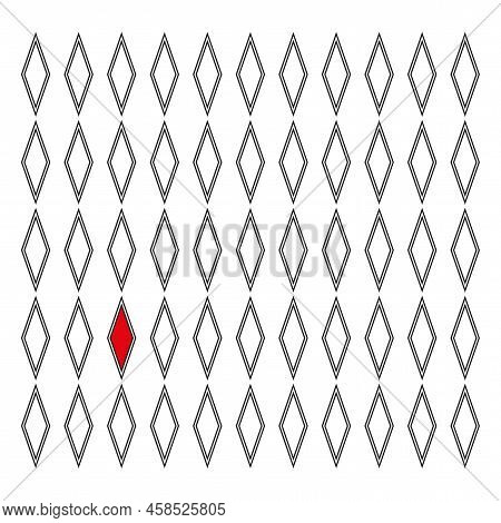 Abstract Font. Line Art. Vector Illustration. Stock Image.