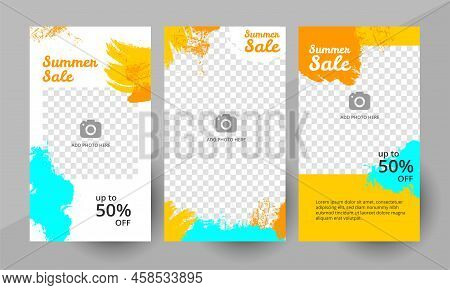 Social Media Summer Sale Story Template Layout
