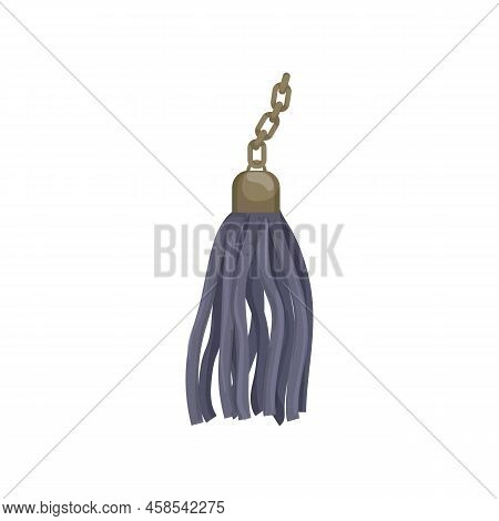 String Tassel Rope Cartoon. String Tassel Rope Sign. Isolated Symbol Vector Illustration