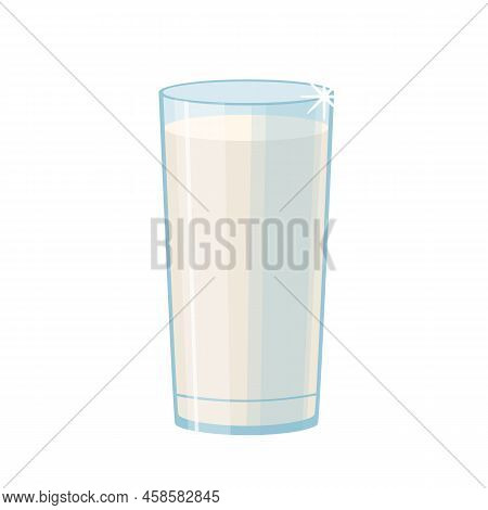 Milk Cup Cartoon Vector. Glass Full Protein, Dairy Splach, Cream Beverage, Cow Pour Milk Cup Vector 