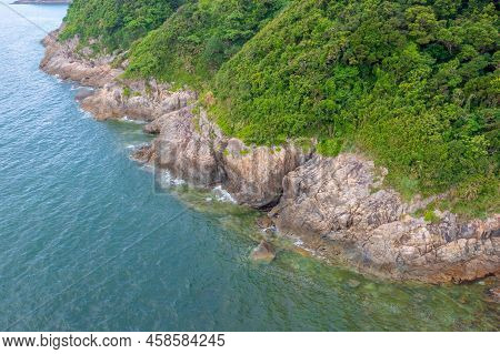 The Landscape Of Sea ​​crevices At Sai Kung, Hk 5 May 2022
