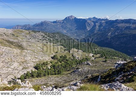 View Of The Mountains Near Valldemosa In Mallorca (balearic Islands)