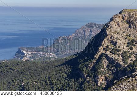 View Of The Mountains Near Valldemosa In Mallorca (balearic Islands)