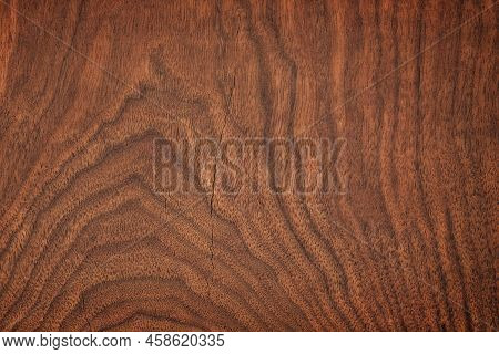 Ligneous Background, Dark Brown Table Surface. Rustic Wood Texture.