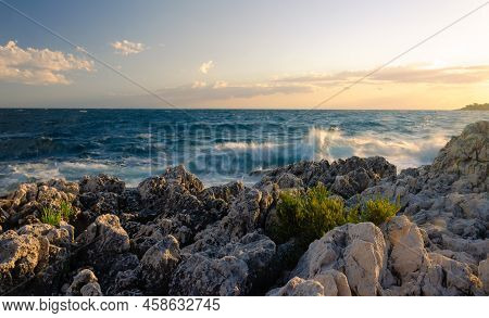 Stormy Day At The Coast Of Croatia