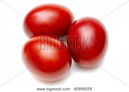 Uova di Pasqua rosse