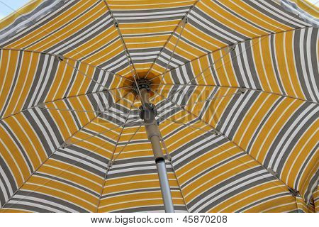 Beach Umbrella On Sea