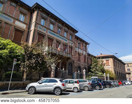 Bologna, Italy - April 19, 2022: Building Of Instituto Chimico Giacomo Ciamician Of University Of Bo