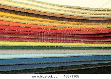 Color palette prøve picker læder materiale