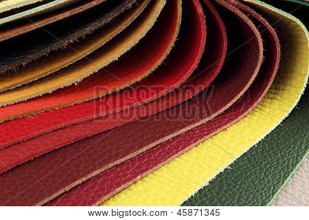 Color palette prøve picker læder materiale