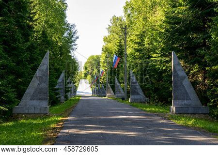 Russia, Vladimir Region, June 20 2022, Memorial Complex At The Site Of The Death Of Yuri Alekseevich