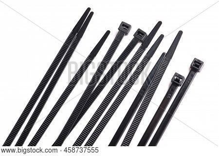 Multi-purpose Self-locking Nylon Cable Ties Cord Management Ties Isolated On White