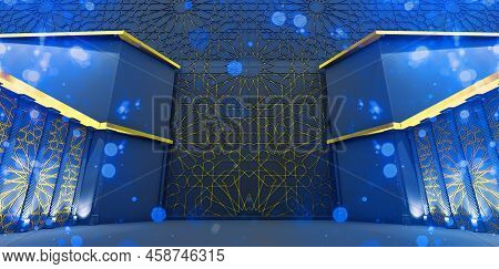 Moroccan Art, Moroccan Artisanat, Wall Detail Of Arabesque Style, 3d Render