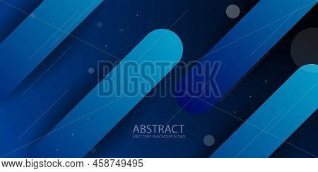 Geometric Dynamic Background With Colorful Rectangles With Rounded Edges. Stock Vector Illustration 