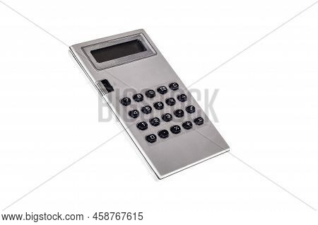 Vintage - Retro - Old Calculator On White Background