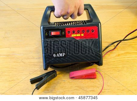 Ruční auto baterie 6V 12V 6Amp nabíječka nástroj domov