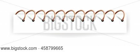 Notebook Binder, Spiral Wire On Journal Vector