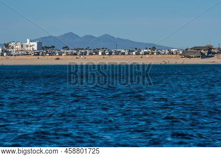An Overlooking Landscape View Of Puerto Penasco, Mexico
