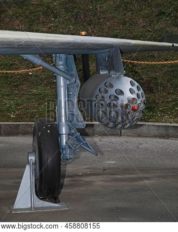 Kiev, Ukraine December 10, 2020: Mig-21 Jet Fighter In The Museum Of Military Equipment For Public V
